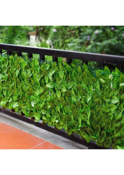 Leaf2 0.5m x 2m Yapay Bitkiler Sarmaşık Gizlilik Çit Ekranı 118X19.7IN Çit Çit Yeşil Yaprak Ekran Duvar Dekoratif Zemin Bahçe Dekor Için (Yurt Dışından)