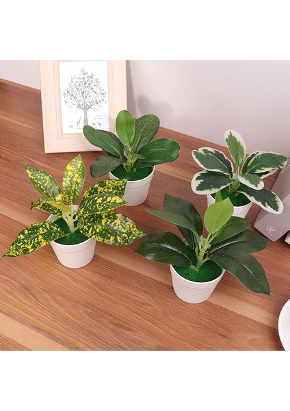 Stil 9 Mini Yapay Bitkiler Bonsai Küçük Simüle Aloe Ağacı Saksı Bitkileri Sahte Çiçekler Ofis Masası Saksı Süsler Ev Bahçe Dekor (Yurt Dışından)