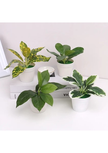 Stil 9 Mini Yapay Bitkiler Bonsai Küçük Simüle Aloe Ağacı Saksı Bitkileri Sahte Çiçekler Ofis Masası Saksı Süsler Ev Bahçe Dekor (Yurt Dışından)