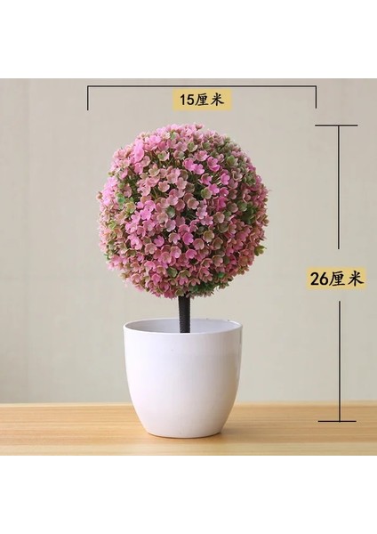 Mavi Yapay Plastik Bitkiler Bonsai Küçük Ağaç Saksı Sahte Bitki Saksı Çiçek Ev Odası Masa Dekorasyon Bahçe Düzenleme Süsler (Yurt Dışından) fiyatları