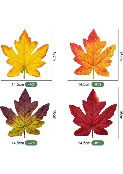 12 Adet Tedarik Akın Akçaağaç Yaprakları Cadılar Bayramı Hasat Festivali Çiçek Aranjmanı Dekorasyon Sarı Sonbahar Yaprakları Simülasyonmapleleaves (Yurt Dışından) modelleri