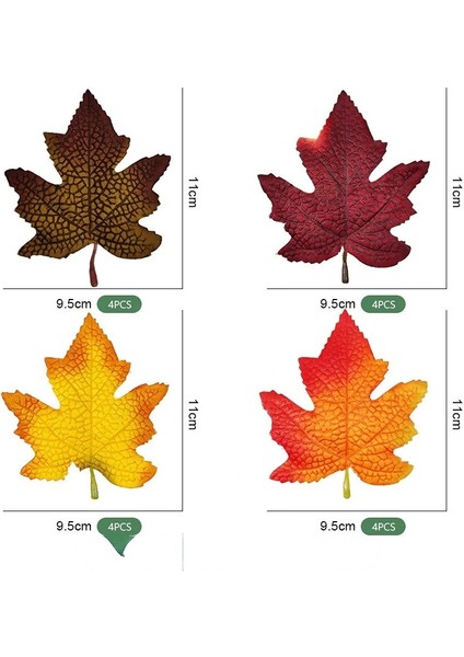12 Adet Tedarik Akın Akçaağaç Yaprakları Cadılar Bayramı Hasat Festivali Çiçek Aranjmanı Dekorasyon Sarı Sonbahar Yaprakları Simülasyonmapleleaves (Yurt Dışından) fırsatları