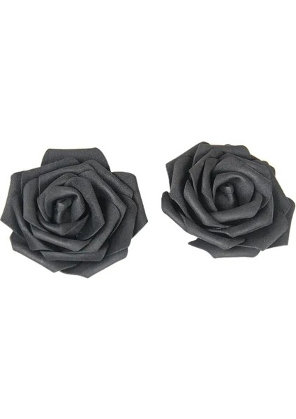 Siyah 50 8cm 10/20/30/50 Adet Yapay Pe Köpük Gül Çiçek Kafaları Gelin Buketi Çiçek Düğün Parti Için Dekoratif Scrapbooking Dıy (Yurt Dışından)
