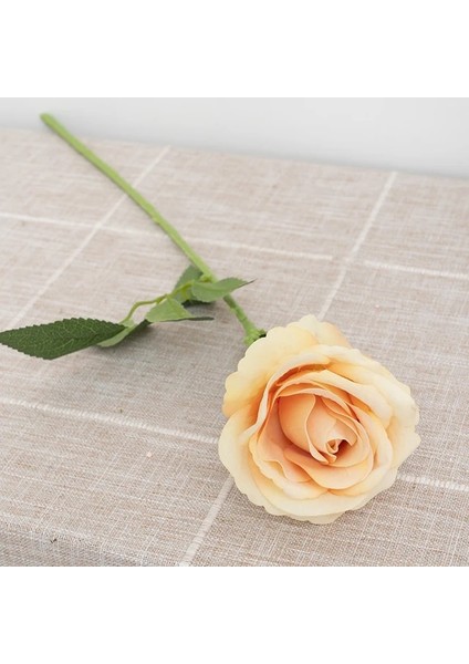 A-10 1 Adet 1 Adet/5 Adet Güzel Ipek Yapay Gül Çiçek Düğün Ev Masa Süsü Uzun Buket Düzenleme Sahte Bitki Sevgililer Günü Hediyeleri (Yurt Dışından)