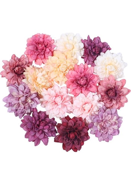 Çok Renkli 5 Adet 5 Adet Dahlia Yapay Ipek Çiçek Kafaları Düğün Ev Dekorasyon Için Dıy Çelenk Hediye Kutusu Scrapbooking Craft Sahte Çiçek Kafa (Yurt Dışından)