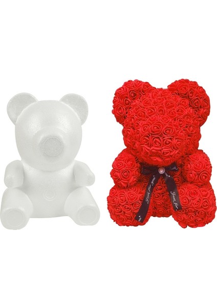 Gökkuşağı 45 cm Dıy Her Türlü Gül Ayı Modeli Köpek Düğün Dekorasyon Sahte Çiçekler Noel Süslemeleri Çiçek Dekorasyon Vazo ile Tavşan Kalıp (Yurt Dışından) modelleri