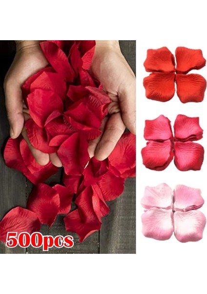 Siyah 500 Adet 100-1000 Adet Yapay Gül Yaprağı Yapay Çiçek Ipek Yaprakları Sevgililer Günü Düğün Dekorasyon Için Renkli Çiçek Aksesuarları (Yurt Dışından)