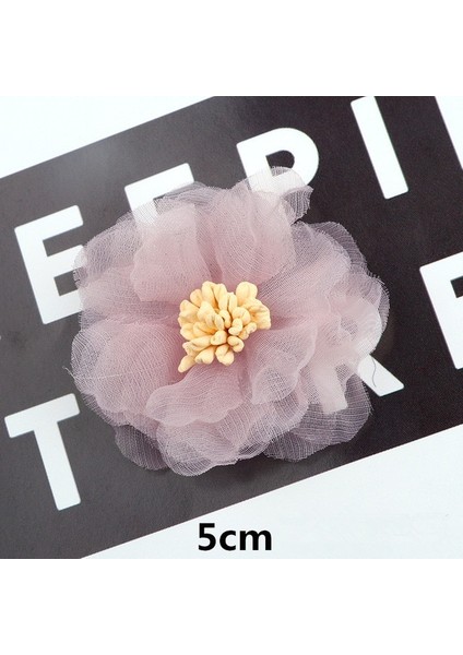 16 10 Adet Mor Serisi Saten Şifon Kumaş Yapay Çiçekler Düğün Elbisesi Giyim Şapka Dekorasyon Headdress Kafa Bandı Çiçek (Yurt Dışından)