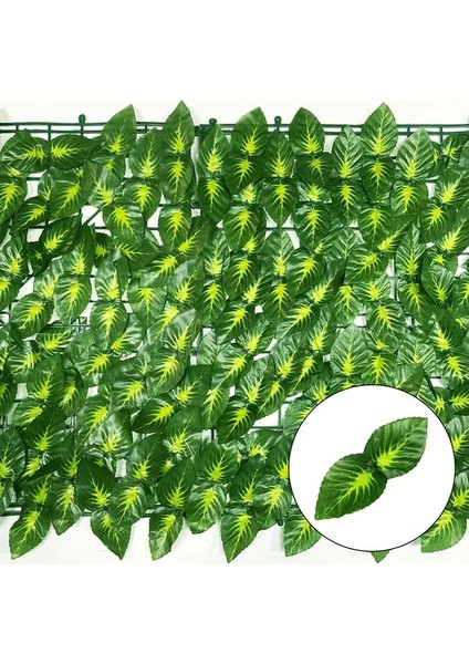 Yeşil D 50X300 cm Yaprak Çit Panelleri Balkon Yapay Sarmaşık Çit Dıy Yeşil Yapay Bitki Çit Ekranı Ev Açık Bahçe Dekorasyon Için (Yurt Dışından)