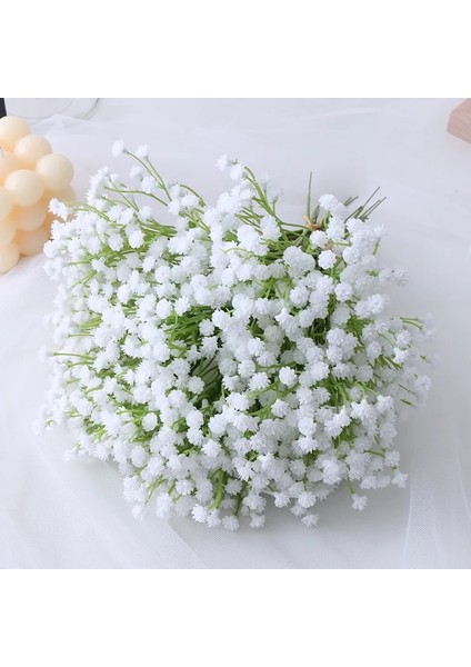 Stil 1 20 cm Beyaz Gypsophila Yapay Çiçekler Düğün Dıy Buket Dekorasyon Aranjmanı Plastik Bebekler Nefes Sahte Çiçek Ev Dekor (Yurt Dışından)