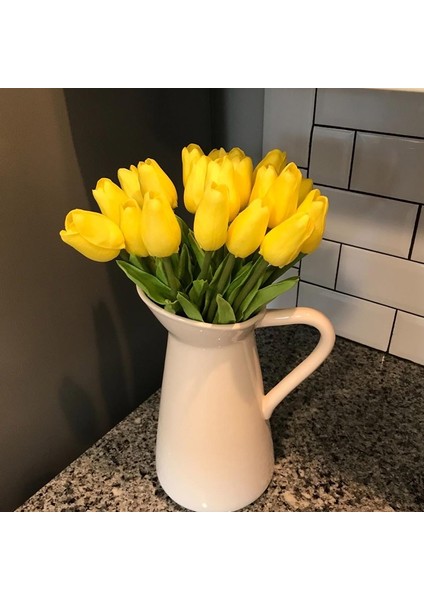 F03 10 Adet 5/10 Adet Laleler Yapay Çiçek Pu Gerçek Dokunmatik Lale Buketi Sahte Çiçek Ev Hediye Için Düğün Dekoratif Çiçekler 21 Renk Mevcut (Yurt Dışından) modelleri