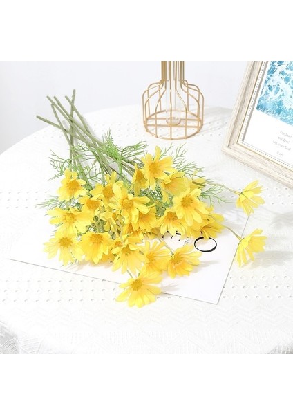 Sarı 1 Adet 5 Kafa 50 cm Papatya Yapay Çiçekler Plastik Sahte Buketler Ev Dekor Bahçe Düğün Dekorasyon Vazo Aksesuarları Için Düzenleme (Yurt Dışından)
