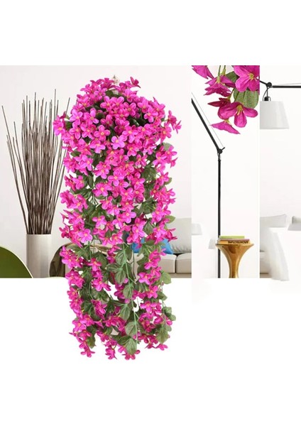 H Menekşe Yapay Çiçekler Asılı Duvar Dekor Asma Sahte Bitkiler Çelenk Dıy Ev Düğün Parti Sevgililer Günü Düğün Dekorasyon (Yurt Dışından) modelleri