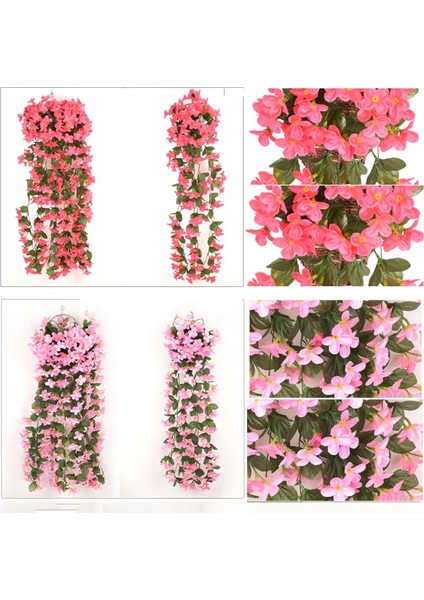 H Menekşe Yapay Çiçekler Asılı Duvar Dekor Asma Sahte Bitkiler Çelenk Dıy Ev Düğün Parti Sevgililer Günü Düğün Dekorasyon (Yurt Dışından) fırsatları