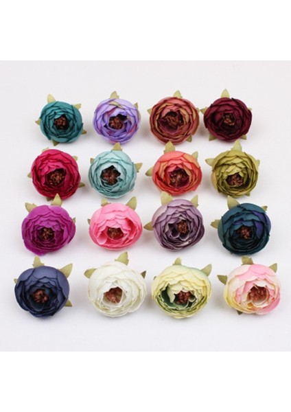 Koyu Mavi 10 Adet/grup 5 cm Mini Gül Şakayık Kafa Ipek Yapay Çiçek Düğün Ev Dekorasyon Için Dıy Çelenk Karalama Defteri Hediye Kutusu Zanaat Çiçek (Yurt Dışından) fiyatları