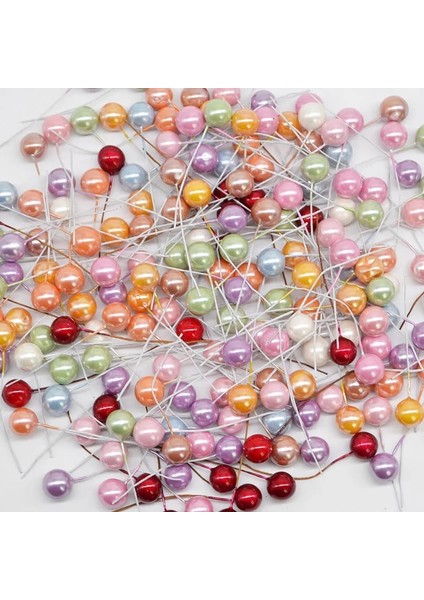 F07 100 Adet Mini Yapay Meyve Berry Çiçek Plastik Inci Ercik Kiraz Düğün Festivali Dıy Hediye Çelenk Dekorasyon Parti Malzemeleri (Yurt Dışından) fırsatları