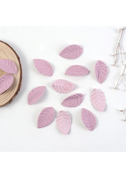 Pembe 50PC 50/100 Adet 3.5cm Sonbahar Yaprakları Yapay Ağaç Yaprakları Dıy El Yapımı Çelenk Scrapbooking Düğün Ev Dekorasyon Hediye Sahte Çiçek (Yurt Dışından)