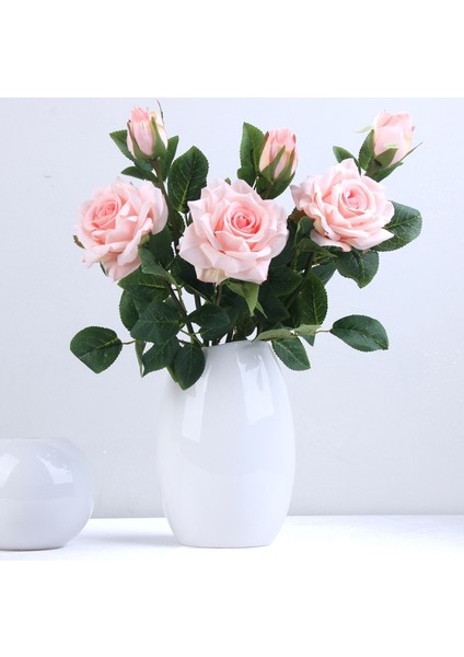 Uzunluk 43CM Dıy Gelin Yapay Çiçek Başları Gül Şakayık Ev Dekorasyon Aksesuarları Yaratıcı Düğün Yapay Çiçekler Ipek Çiçek (Yurt Dışından) fiyatları