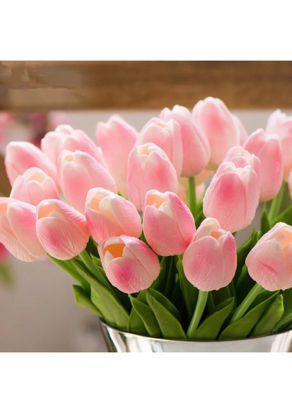 F20 10 Adet 10/30 Adet Lale Yapay Çiçekler Gerçek Dokunmatik Çiçekler Düğün Dekor Simülasyon Gelin Buketleri Pu Laleler Ev Partisi Için Vazo Dekor (Yurt Dışından) indirimleri