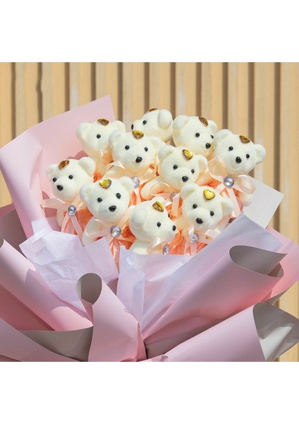 Koyu Mor 10 Adet Sevgililer Günü Ayı Çiçek Buketi Karikatür Peluş Bebek Teddy Bear Buketleri Mezuniyet Doğum Günü Düğün Hediyeleri Parti Dekoru (Yurt Dışından) fiyatları