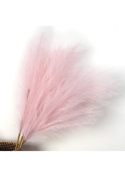 Pembe 90 cm 1 Adet 90/120 cm Yapay Pampas Çim Buketi Sahte Bitki Ev Dekor Için Bahçe Düğün Dekorasyon Simülasyon Kurutulmuş Çiçekler Kamış (Yurt Dışından)