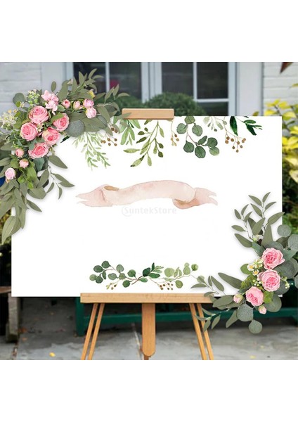 Seçenek 5 C Gerçekçi Yapay Çiçek Kemer Dekor Yapay Çiçek Ekran Sahte Bitki Düğün Parti Duvar Töreni Için Tatil Dekorasyon (Yurt Dışından) modelleri