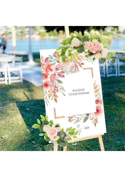 Seçenek 5 C Gerçekçi Yapay Çiçek Kemer Dekor Yapay Çiçek Ekran Sahte Bitki Düğün Parti Duvar Töreni Için Tatil Dekorasyon (Yurt Dışından) indirimleri