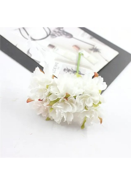 11 6 Adet/grup 3cm Ipek Krizantem Yapay Çiçekler Kafa Dıy Çelenk Hediye Kutusu Zanaat Sahte Çiçek Düğün Ev Partisi Dekorasyon Için (Yurt Dışından)