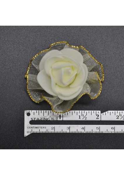 Dantel-Turuncu 20 Adet 4 cm Glitter Saçak Ipek Köpük Çiçekler Dıy El Yapımı Yapay Gül Çiçek Başları Düğün Tutu Dekorasyon Için Kafa Çiçekler (Yurt Dışından) modelleri