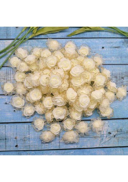 Dantel-Turuncu 20 Adet 4 cm Glitter Saçak Ipek Köpük Çiçekler Dıy El Yapımı Yapay Gül Çiçek Başları Düğün Tutu Dekorasyon Için Kafa Çiçekler (Yurt Dışından) fırsatları