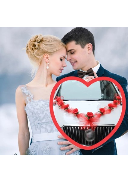 E Beyaz Gül Yapay Çiçek Düğün Gelin Tül Araba Süslemeleri Için Kapı Kolu Kurdeleler Ipek Festivali Ziyafet Hediye Ev Dekor (Yurt Dışından) modelleri