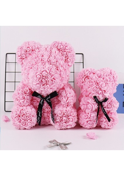 Açık Pembe 20 cm Ölümsüz Gül Ayı Sevgililer Günü Hediyesi Simülasyon Çiçek Pe Köpük Gül Ayı Mutlu Kız Doğum Günü Partisi Dekoru Düğün Tedarikçisi (Yurt Dışından) modelleri