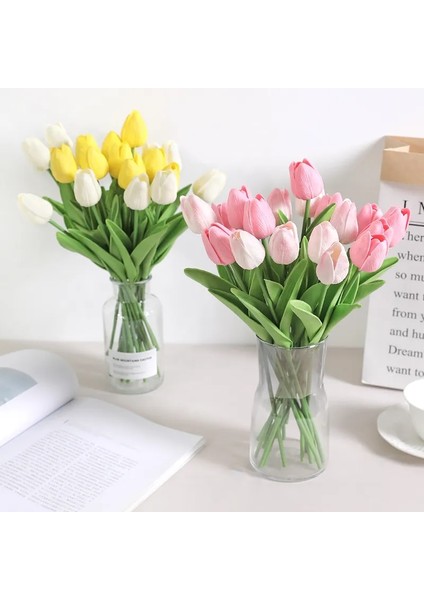K06 10 Adet 5/10 Adet Yapay Çiçekler Lale Buketi Pe Sahte Çiçekler Düğün Bahçe Dekorasyon Açık Ev Bahçe Buket Vazo Dekor Bitkiler (Yurt Dışından) modelleri