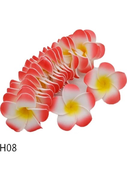 E-1-H08 6 cm 30 Adet 5/6/7/8/9 cm Pe Köpük Plumeria Çiçekler Dıy Yapay Çelenk Headdress Frangipani Yumurta Çiçek Kafaları Hawaii Düğün Dekor (Yurt Dışından)