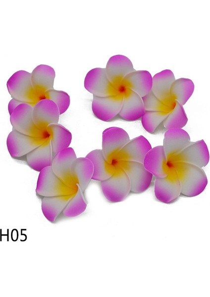 C-2-H05 8 cm 30 Adet 5/6/7/8/9 cm Pe Köpük Plumeria Çiçekler Dıy Yapay Çelenk Headdress Frangipani Yumurta Çiçek Kafaları Hawaii Düğün Dekor (Yurt Dışından)