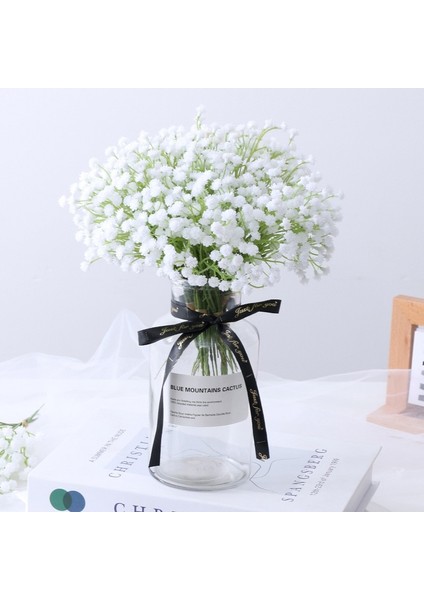 Stil 2 20 cm Beyaz Gypsophila Yapay Çiçekler Düğün Dıy Buket Dekorasyon Aranjmanı Plastik Bebekler Nefes Sahte Çiçek Ev Dekor (Yurt Dışından)