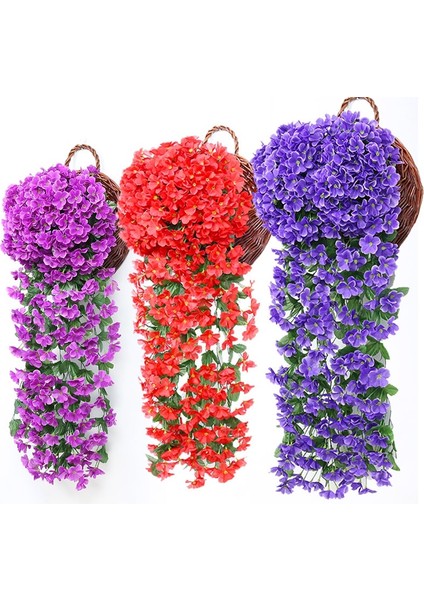 H Menekşe Yapay Çiçekler Düğün Parti Dekorasyon Duvar Asılı Bitkiler Ev Bahçe Açık Dekor Aksesuarları Orkide Lavanta (Yurt Dışından) fiyatları