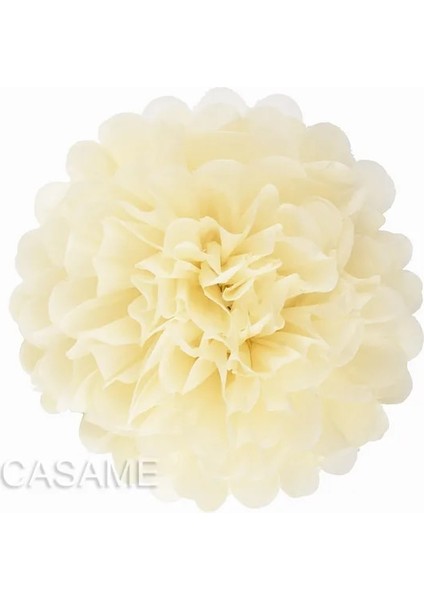 Bej 10 Inç 25 cm 5 Adet 4 6 8 10 12 Inç Kağıt Mendil Pom Pom Poms Düğün Parti Kağıt Ponpon Çiçek Düğün Dekorasyon Için Ponponlar Doğum Günü Bebek (Yurt Dışından)