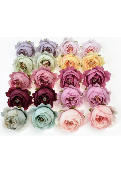 Sarı 10 Adet Ipek Şakayık Yapay Çiçek 4 cm Gül Çiçek Kafa Düğün Parti Dekorasyon Çelenk Dıy El Sanatları Aksesuarları Sahte Çiçekler (Yurt Dışından) fırsatları