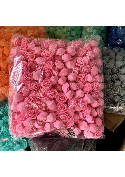 Pembe 200 50/100/200/500 Adet 3 cm Köpük Gül Ayı Yapay Çiçekler Diy Hediyeler Kutusu Düğün Dekoratif Noel Ev Dekor 20 Renk (Yurt Dışından)