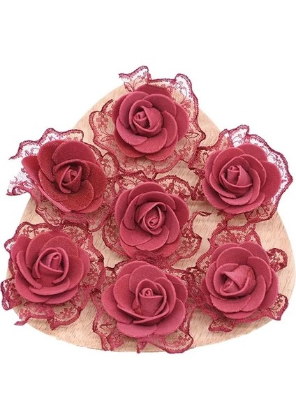 Dantel-Bordo 20 Adet 4 cm Glitter Saçak Ipek Köpük Çiçekler Dıy El Yapımı Yapay Gül Çiçek Düğün Tutu Dekorasyon Için Başları Çiçekler Kafa Çiçekler (Yurt Dışından)