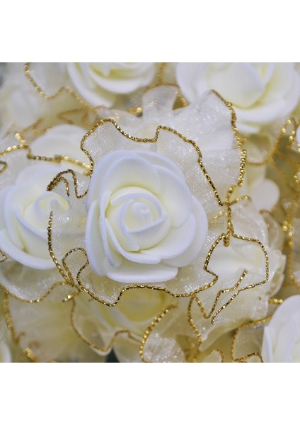 Dantel-Bordo 20 Adet 4 cm Glitter Saçak Ipek Köpük Çiçekler Dıy El Yapımı Yapay Gül Çiçek Düğün Tutu Dekorasyon Için Başları Çiçekler Kafa Çiçekler (Yurt Dışından) fiyatları