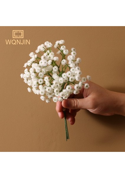 Beyaz Wqnjın Yapay Gypsophila Nefes Düğün Küçük Taze Yapay Çiçekler Sahte Çiçekler Çiçek Aranjmanı Ev Dekorasyon (Yurt Dışından)