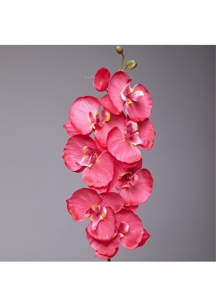 Fuşya 8 Kafaları Yapay Kelebek Orkide Ipek Çiçek 68 cm Sahte Phalaenopsis Düğün Ev Dekorasyon Yapay Çiçekler (Yurt Dışından)
