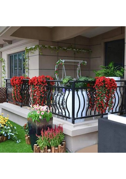 Bir Menekşe Yapay Çiçek Parti Dekorasyon Simüle Çiçek Askılığı Sahte Tificial Menekşe Çiçek Duvar Wisteria Sepeti Asılı Çelenk (Yurt Dışından) indirimleri