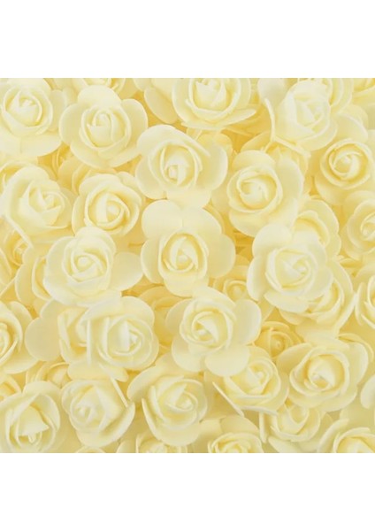 Şampanya 200 Adet 50/100/200 Adet Oyuncak Ayı Güller 3 cm Pe Köpük Gül Kafası Yapay Çiçek Ev Dekoratif Çelenk Düğün Sevgililer Günü Dıy Hediye (Yurt Dışından)