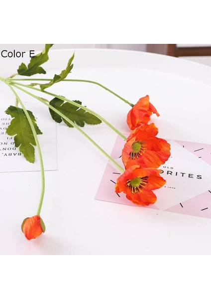 O Yeni Bahçe Dekor Haşhaş Çiçeği Ipek Yapay Çiçekler Masa Düzenlemek Parti Dekorasyon Flores S Fleurs Artificielles (Yurt Dışından) modelleri