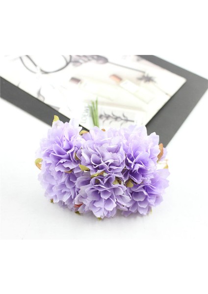 Stil 4 6 Adet/grup 3 cm Ipek Krizantem Yapay Çiçekler Kafa Dıy Çelenk Hediye Kutusu Zanaat Sahte Çiçek Düğün Ev Partisi Dekorasyon Için (Yurt Dışından)