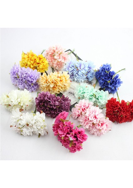 Stil 4 6 Adet/grup 3 cm Ipek Krizantem Yapay Çiçekler Kafa Dıy Çelenk Hediye Kutusu Zanaat Sahte Çiçek Düğün Ev Partisi Dekorasyon Için (Yurt Dışından) fiyatları