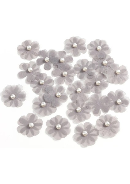 Gri 50 Adet 30/50 Adet Yapay Çiçekler Gül Sahte Çiçekler Dıy Gelin Giyim El Sanatları Dekor Ev Düğün Dekorasyon Için Kek Hediye Aksesuarları (Yurt Dışından)